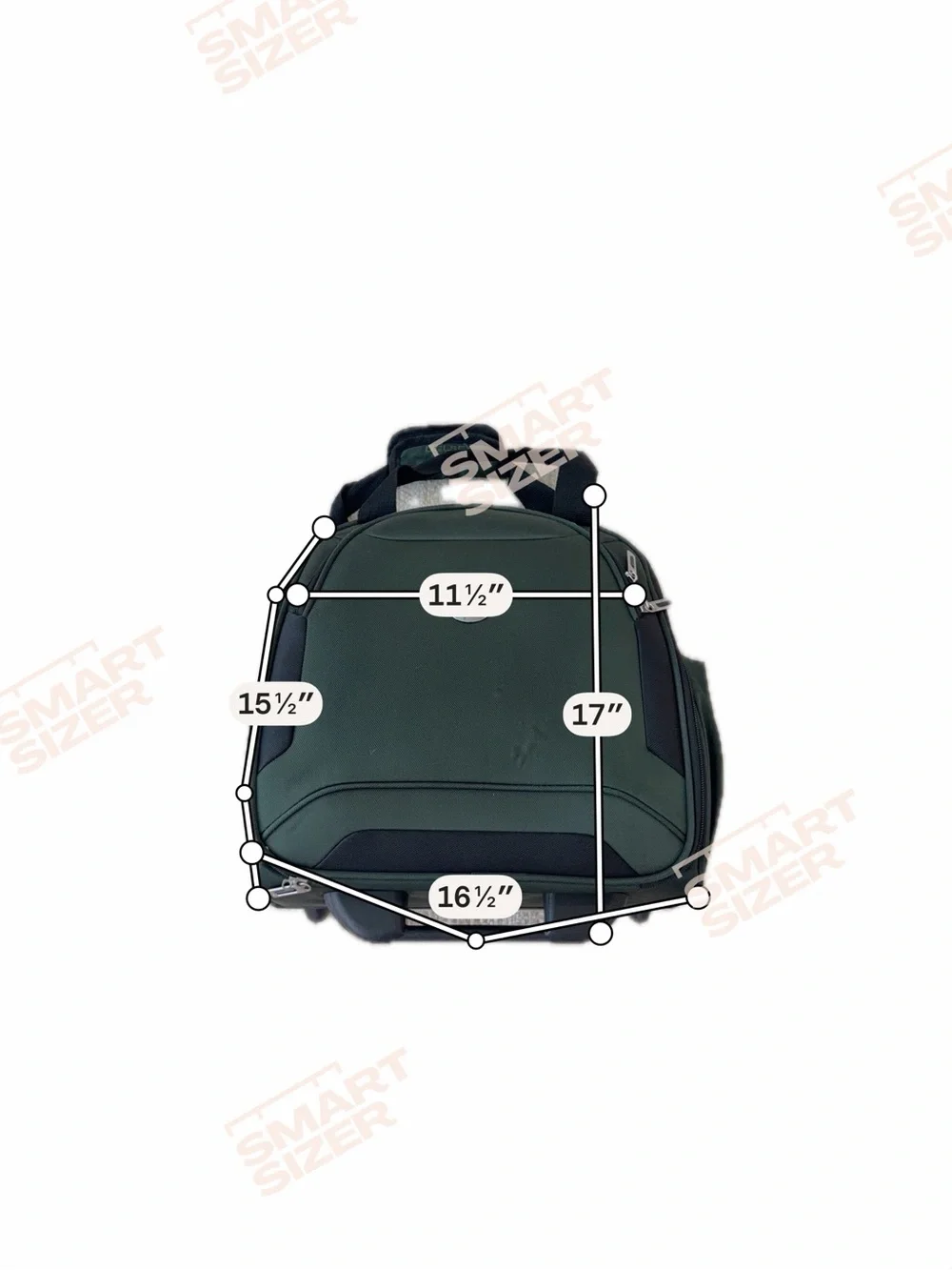 Dalsey Paris Green Men's Travel case 2 wheels